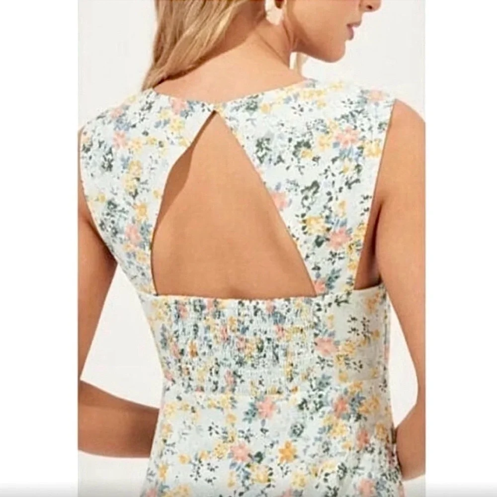 ASTR The Label Cinched Bust Floral Print Dress - Picture 3 of 11